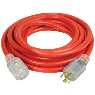 POWER FORCE K-L1430-25EXT 25 ft. Nema L14-30 Generator Extension Cord with lighted end
