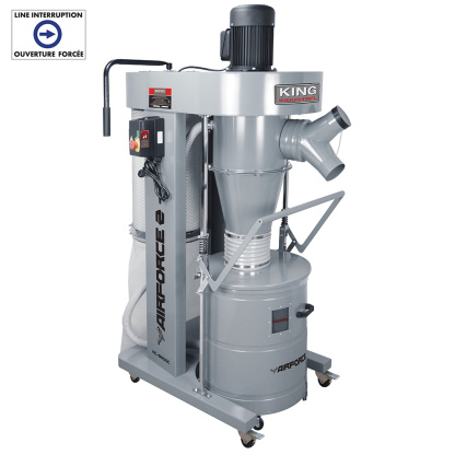 KING INDUSTRIAL KC-8200C 2 HP Cylone dust collector