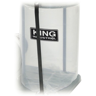 KING INDUSTRIAL KDCB-3 3 pc. See through plastic bottom dust bag kit for KC-2405C