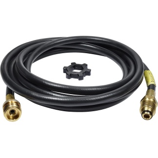Mr. Heater F273702 12' Propane Cylinder Hose Assembly Kit with Brass Fittings