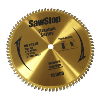 SawStop CB104 184 60 Tooth Combination Table Saw Blade