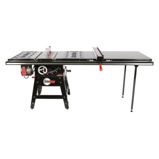 SawStop CNS175-TGP252 ASSEMBLY: 1.75 HP Contractor Saw with 52” Professional T-Glide fence system, rails & extension table