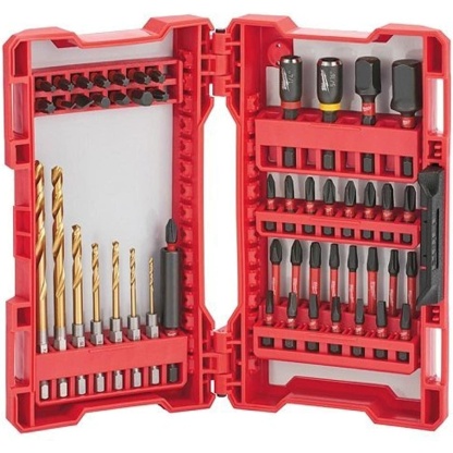 Milwaukee 48-32-4013 SHOCKWAVE Impact Drill & Drive Set, 50 Pieces