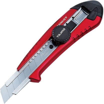 Tajima AC-501R Aluminist 18mm Dial Lock Utility Knife, Red