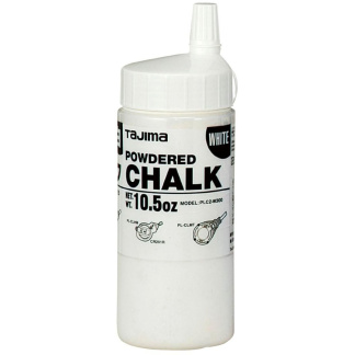 Tajima PLC2-W300 300G / 10.5oz White Micro Chalk Line Powder