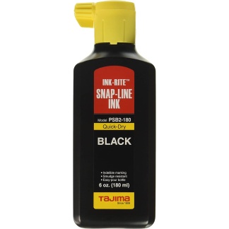 Tajima PSB2-180 180ml / 6oz Black Ink-Rite Quick-Dry Ink Refill