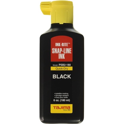 Tajima PSB2-180 180ml / 6oz Black Ink-Rite Quick-Dry Ink Refill