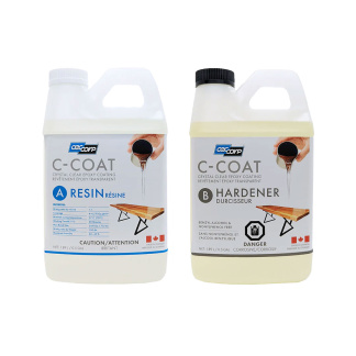 CEC Corp C-COAT 3.78L 1Gal Crystal Clear Epoxy Coating System