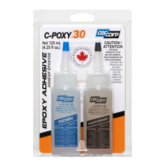CEC Corp C-POXY 30 125ML 2-Part General Purpose Fast Setting Epoxy Glue