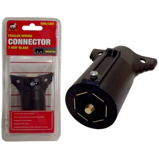 AJ Wholesale CHIL1201 7-Way Blade RV Trailer Light Connector, Male