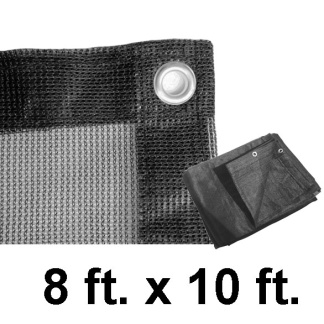 AJ Wholesale CHIT1790810 8' x 10' Black Shade Net