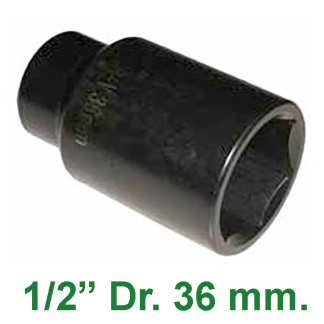 AJ Wholesale TAIS0738 36mm 1/2" Drive 6pt Deep Impact Socket