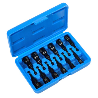 ATE Pro Tools 10783 2-9/16"L Hex Magnetic Nut Setter Set SAE 1/4" - 9-16" & Metric 8mm - 14mm, 12pc