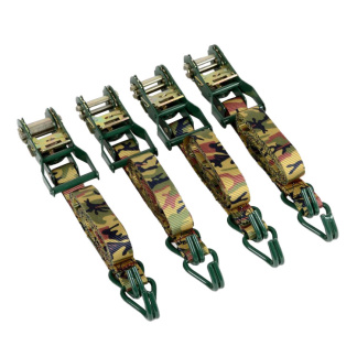 ATE Pro Tools 33062 Camouflage Ratchet Tie Down Set 4Pc 1" x 15' Ratchet Tie Downs (4)