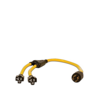 BE Power Equipment 85.508.004 3' 30A Generator Y Adapter Cord