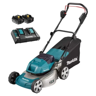 Makita DLM463PT2 18Vx2 LXT Cordless 18" Lawn Mower Kit w/XPT, (2) 5AH Batteries (1) Charger