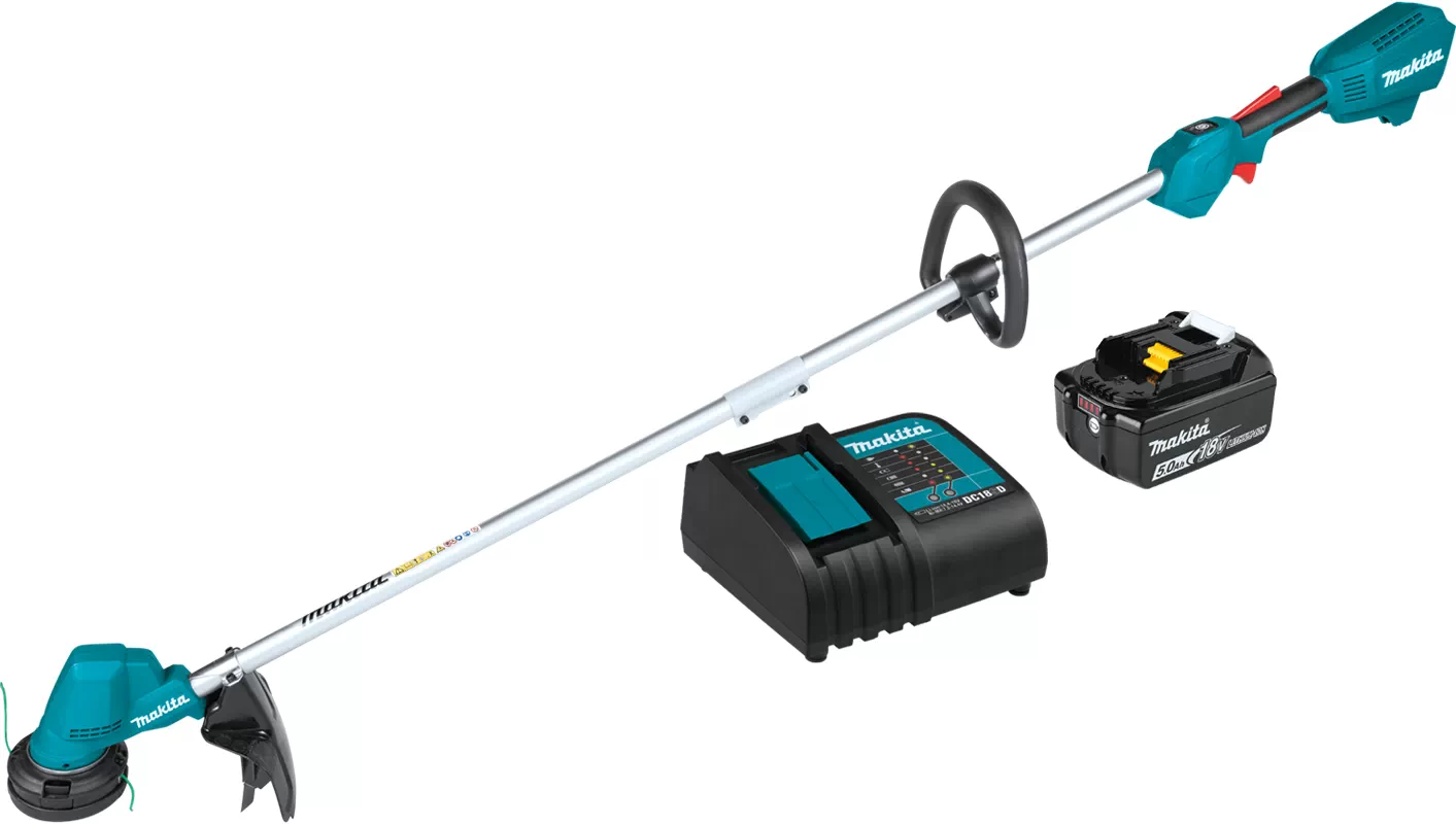 glæde opbevaring hellig Makita DUR192LST1 18V LXT Li-Ion Brushless Cordless 13″ Line Trimmer (5.0  Ah Kit) | Adam's Tarp & Tool Ltd