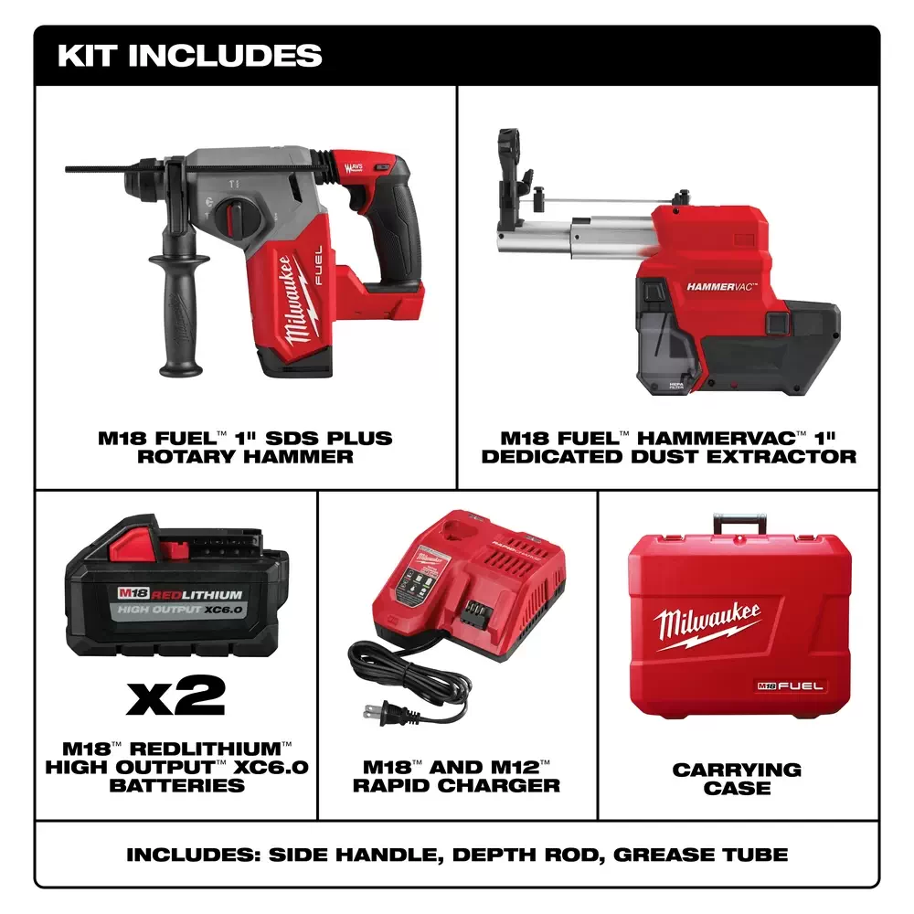 Milwaukee 2612 20 M18 18 Volt Lithium Ion Cordless 5 8 in. SDS