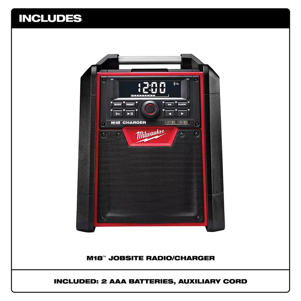 Milwaukee jobsite clearance radio battery