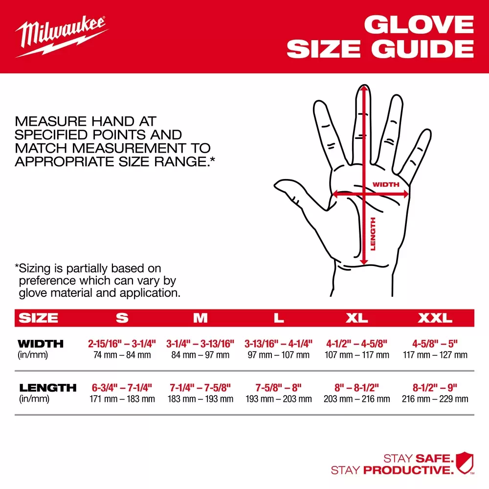 Milwaukee 48-22-8971 Nitrile Level 3 Cut Resistant Impact Dipped Gloves -Med