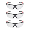 Milwaukee 48-73-2052 Clear Safety Glasses Anti-Scratch Lenses - 3 Pack