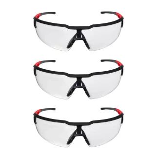 Milwaukee 48-73-2052 Clear Safety Glasses Anti-Scratch Lenses - 3 Pack