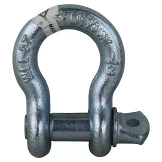Braber 64.400.024 Galvanized 1/2" Forged Steel Shackle Anchor