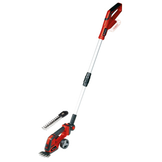Einhell 3410314 18V 2-in-1 Telescopic Grass Shear & hedge Trimmer with Walking Stick, GE-CG 18/100 Li T-Solo