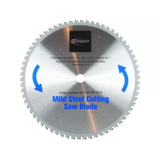 FEIN 63502014600 14" 66T Metal Dry Cut Saw Blade for Mild Steel