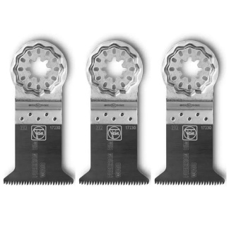 FEIN 63502232270 2″ E-Cut Precision BIM Multi Tool Saw Blade, Double-Row Japanese Teeth, 3PK
