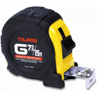 Tajima G-25/7.5MBW G-Series 25' / 7.5M x 1" Metric & SAE Tape Measure