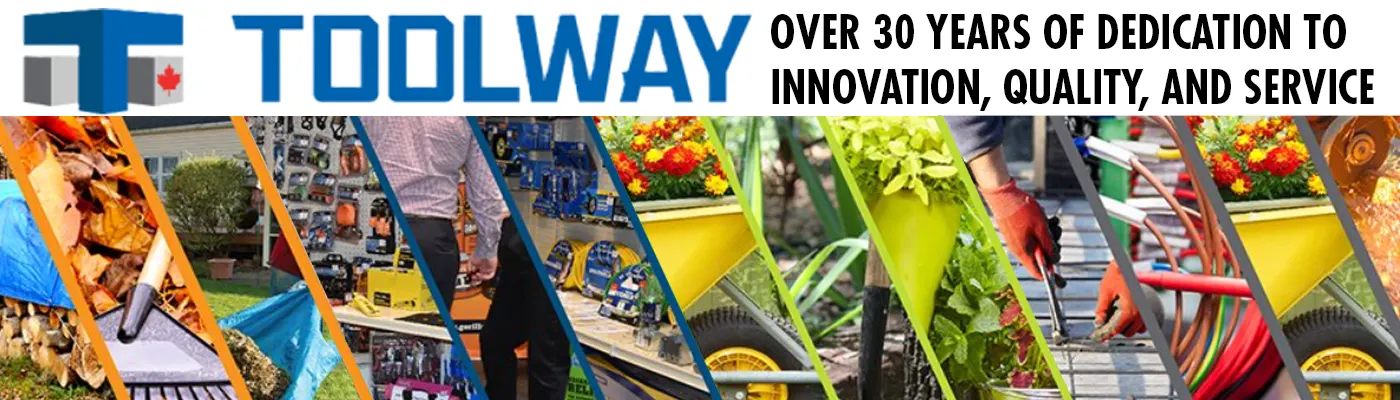 Banner: Toolway Industries, a distinguished vendor in the Canadian tool industry, boasting over 30 years of dedication to innovation, quality, and unparalleled service