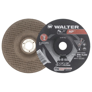 Walter Surface Technologies 08C600 GRINDING WHEEL 6 X 1/4&quot;