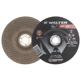 Walter Surface Technologies 08K701 Grinding Wheel  7 X  1/4&quot;   TYPE28