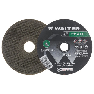 Walter Surface Technologies 11U062 CUT-OFF WHEEL  6&quot; X  3/64