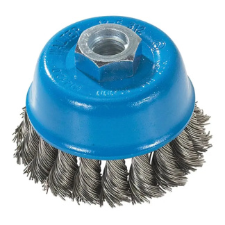 Walter Surface Technologies 13F314 3&quot; X 5/8&quot;-11 STAINLESS STEEL CUP BRUSH KNOT TWISTED WIRE