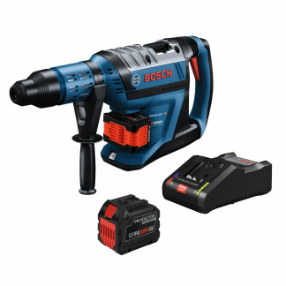 BOSCH GBH18V-45CK27 PROFACTOR 18V Hitman Connected-Ready SDS-max® 1-7/8 In. Rotary Hammer Kit with (2) CORE18V 12.0 Ah PROFACTOR Exclusive Batteries