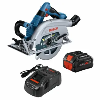 BOSCH GKS18V-26LB14 PROFACTOR 18V Strong Arm Blade-Left 7-1/4 In. Circular Saw Kit with (1) CORE18V 8.0 Ah PROFACTOR Performance Battery