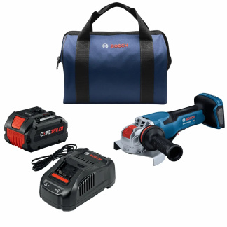 BOSCH GWX18V-13PB14 PROFACTOR™ 18V Spitfire X-LOCK 5 – 6 In. Angle Grinder with Paddle Switch and (1) CORE18V 8.0 Ah PROFACTOR™ Performance Battery