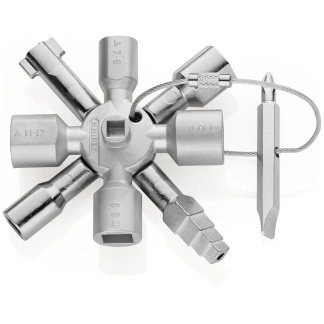 KNIPEX 00 11 01 3 1/2" TwinKey® Universal Control Cabinet Key