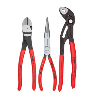 KNIPEX 00 20 08 US2 3 Pc Universal Pliers Set with Cobra® Pliers