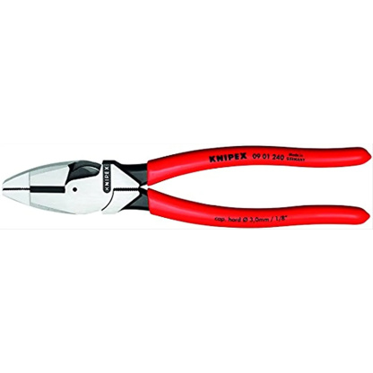 KNIPEX 09 01 240 SBA 9 1/2" High Leverage Lineman's Pliers New England Head