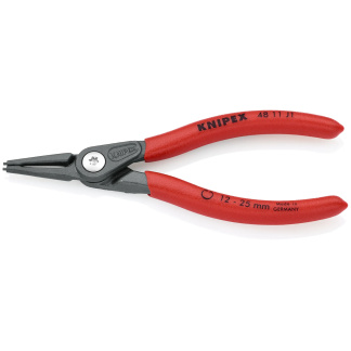 KNIPEX 48 11 J1 5 1/2" Internal Precision Snap Ring Pliers