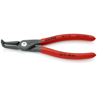 KNIPEX 48 21 J21 6 3/4" Internal 90° Angled Precision Snap Ring Pliers