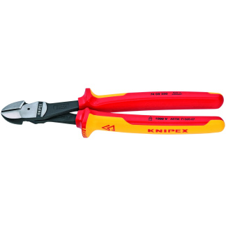 KNIPEX 74 08 250 SBA 10" High Leverage Diagonal Cutters-1000V Insulated