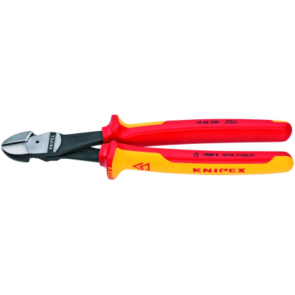 KNIPEX 74 08 250 SBA 10" High Leverage Diagonal Cutters-1000V Insulated