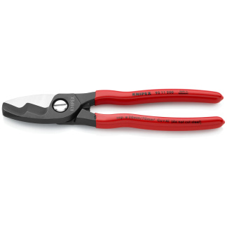 KNIPEX 95 11 200 SBA 8" Cable Shears-Twin Cutting Edges