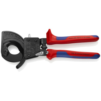 KNIPEX 95 31 250 10" Cable Cutters-Ratcheting Type