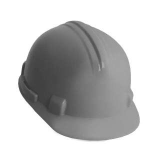 Degil Safety WCACHSR0GRY Grey Dielectric Hard Hat, Ratchet Head Guard Supreme, CSA