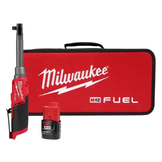 Milwaukee 2569-21 M12 FUEL 12 Volt Lithium-Ion Brushless Cordless 3/8 in. Extended Reach High Speed Ratchet Kit